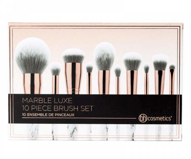 Marble Luxe 10 Piece Makeup Brush Set