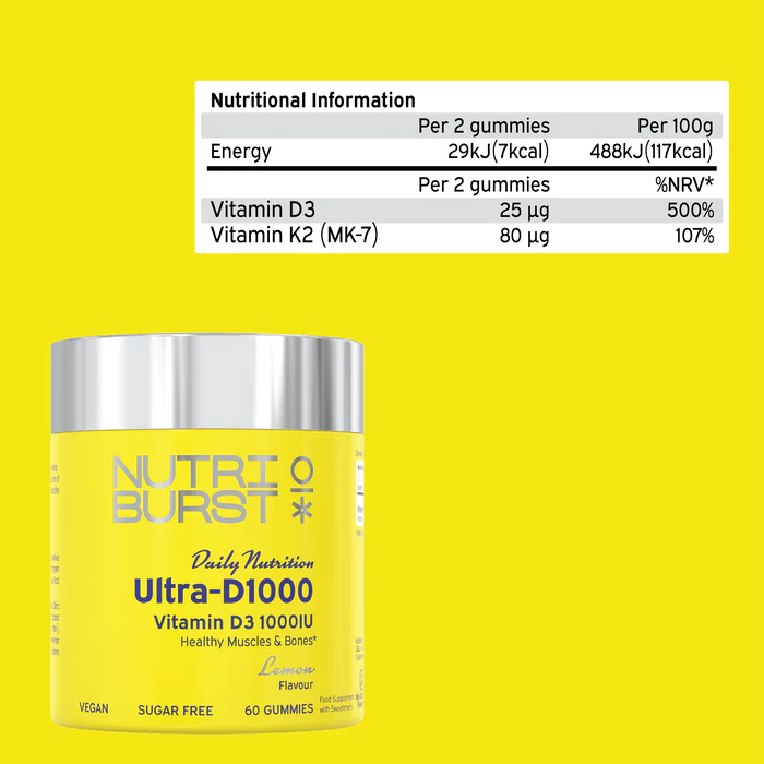 Ultra-D1000 Daily Nutrition 60 Vitamin Gummies