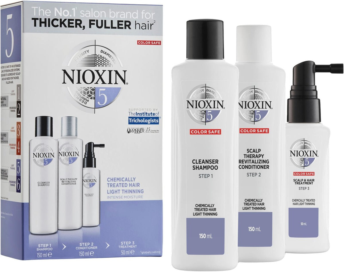 System No.5 Hair Kit For Chemically Treated Hair With Light Thinning