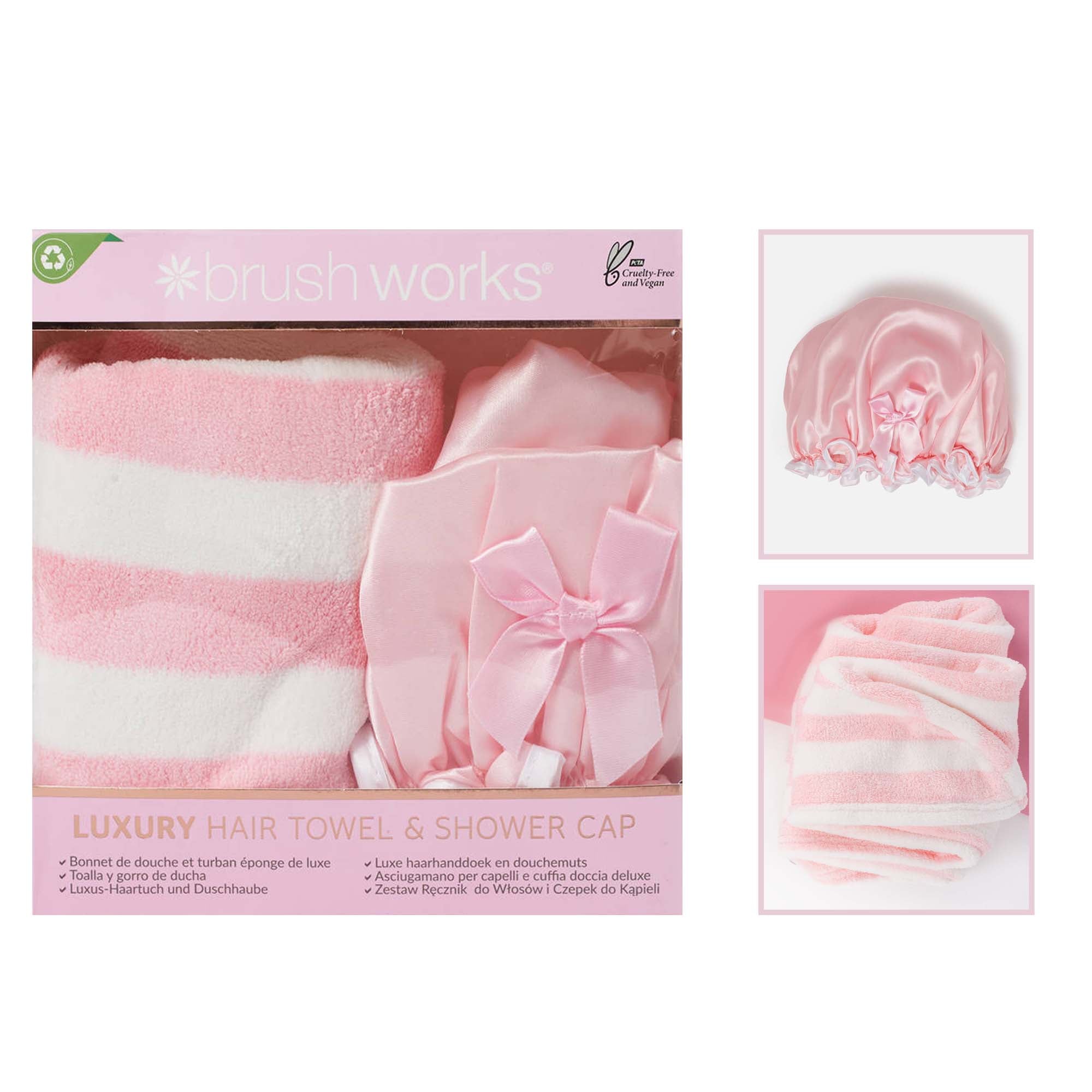 Luxury Hair Towel & Shower Cap Set