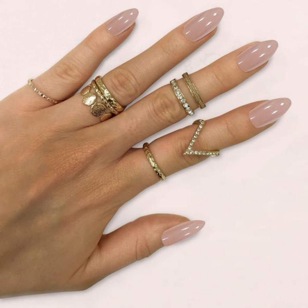 Nudist Stiletto Nails