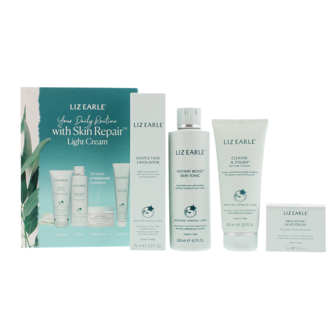 Daily Routine Skincare Set With Skin Repair Light Cream