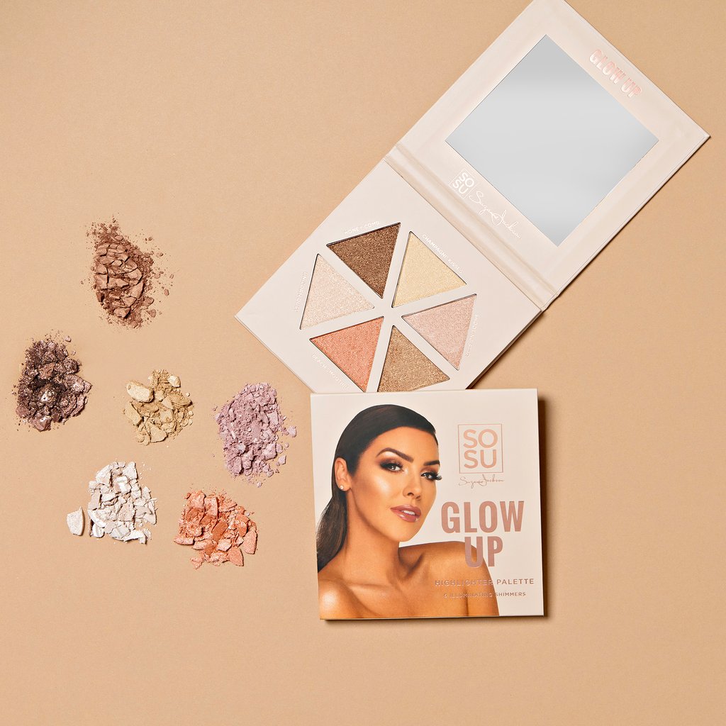 SOSU Cosmetics Glow Up Highlighter Palette