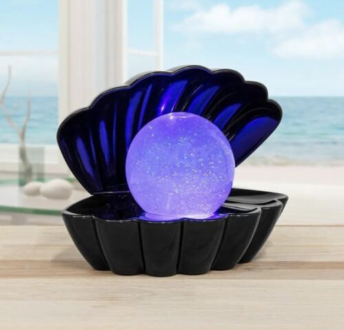 Clam Glitterball LED Colour Changing Lamp